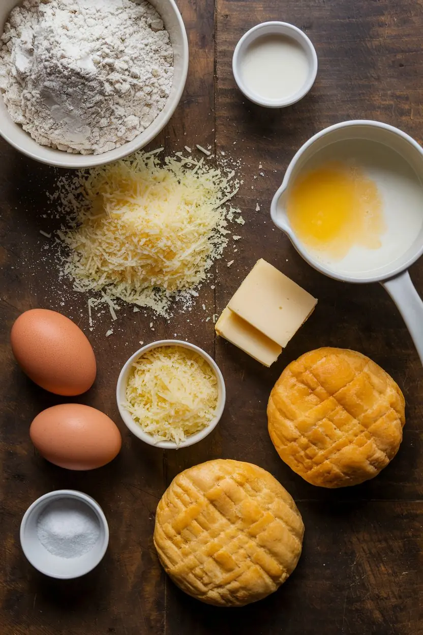 Brazilian Cheese Bread Recipe ingredients
